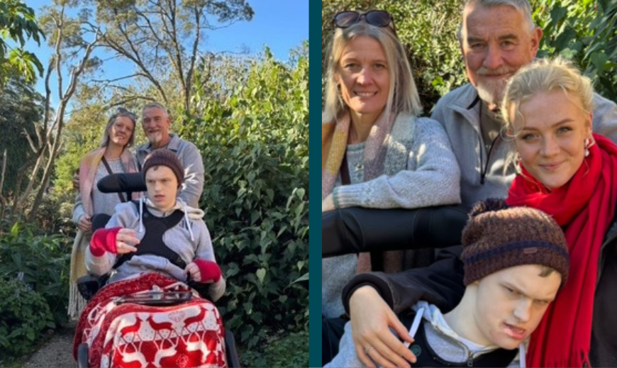 Collage of the Griffiths family