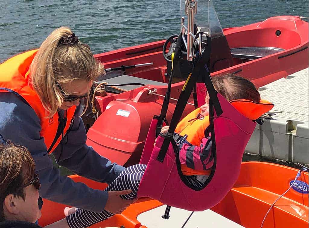 Accessibility equipment allows disabled people to enjoy sailing and watersports